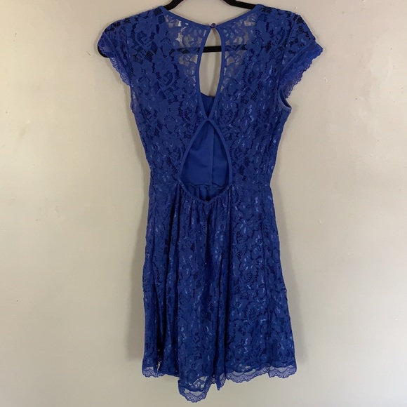 Charlotte Russe royal blue lace dress - Picture 4 of 5
